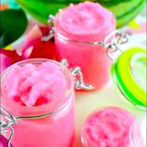 Organic Homemade Watermelon Sugar Scrub Nontoxic Kid Friendly 16oz